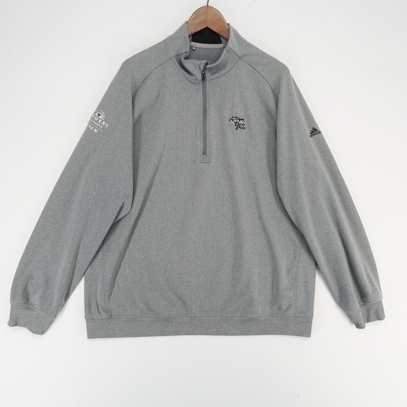 Adidas Golf 1/4 Zip Pullover Mens XL Gray Torrey Pines Farmers Insurance Open - Picture 1 of 11